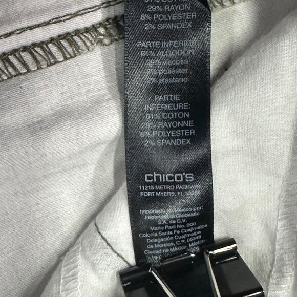 Chicos 0.5 So Slimming Girlfriend Ankle Jeans Floral Nonnacore Soft Girl Small - Picture 7 of 15